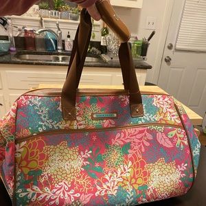 Lilly Bloom Rolling Weekend Bag